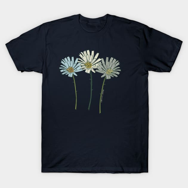 Desert Chicory Wildflowers T-Shirt by WalkSimplyArt